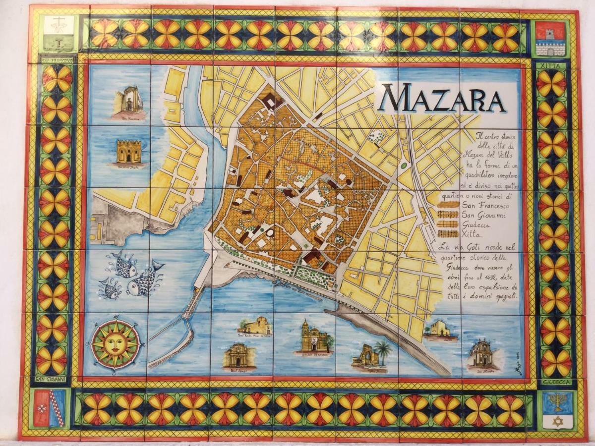 Case Vazzana - Cortile Sant'Agostino Mazara del Vallo Kültér fotó